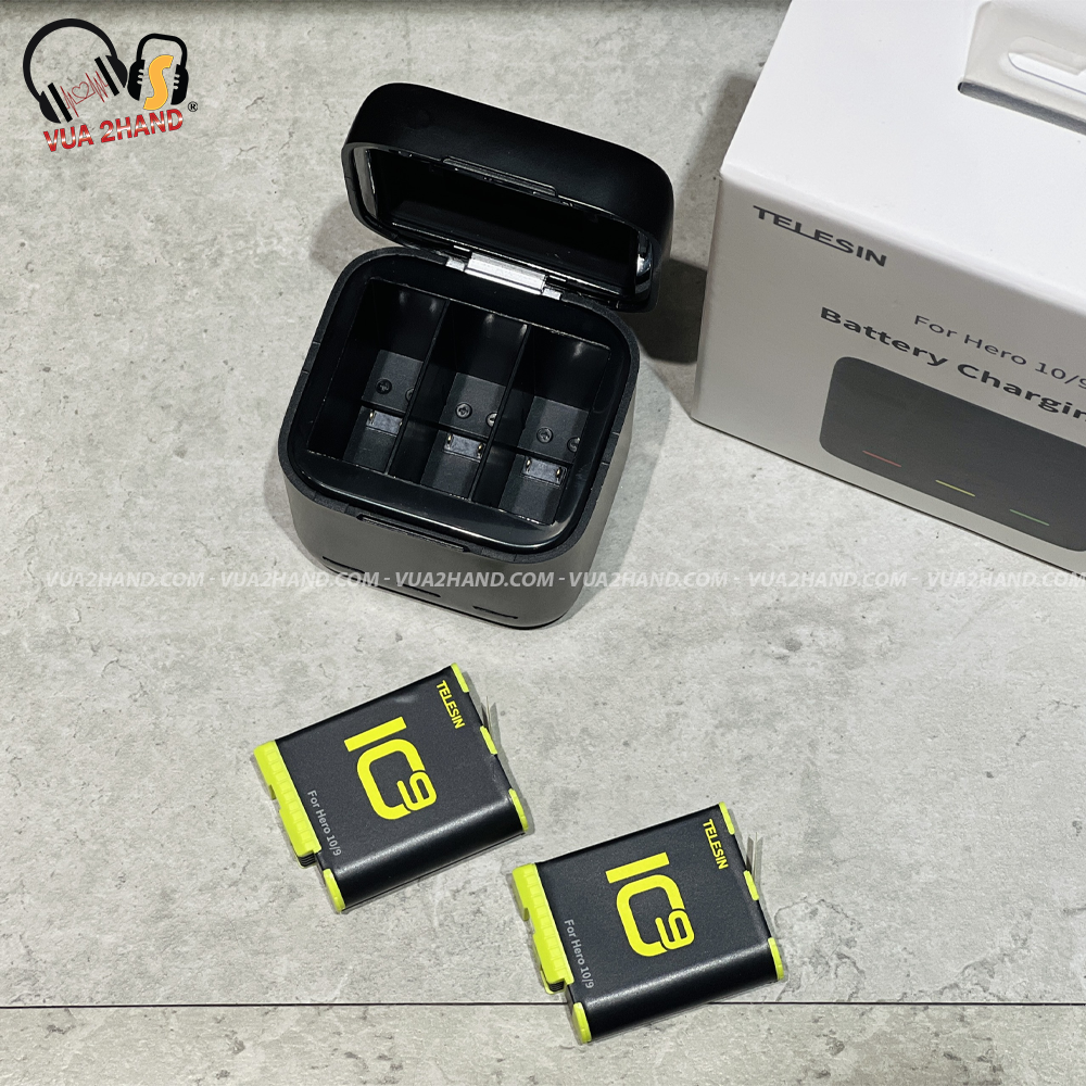 Bộ xạc bỏ túi TELESIN dành cho GoPro 9/10/11/12 - Hàng Chính Hãng